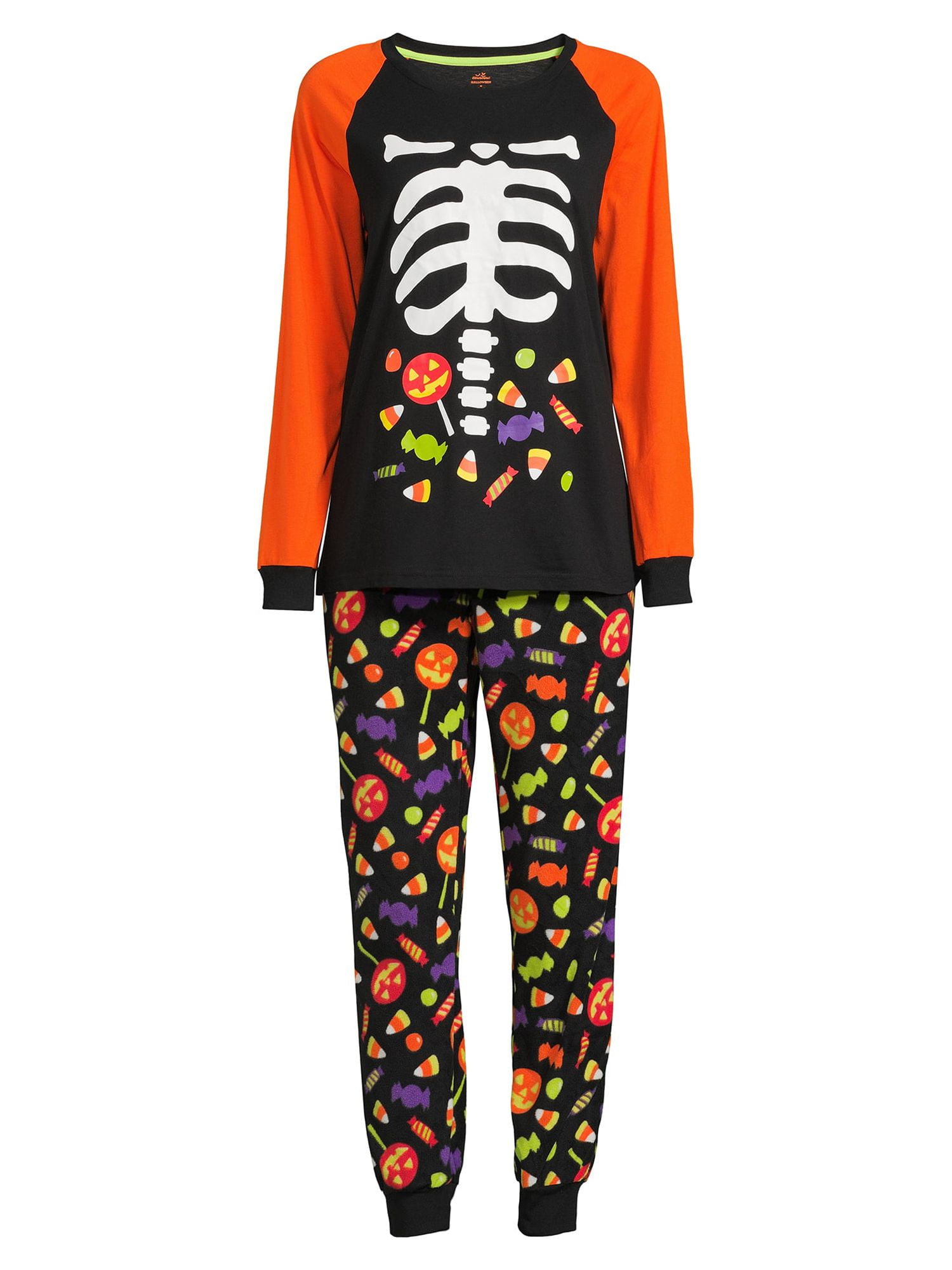 Women's and Women's Plus Size Halloween Family Pajama Set