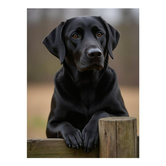 Diamond Art Kit for Adults, Calm Black Dog Portrait Outdoors Diamond Painting for Adults Beginners, DIY Diamond Art Painting Kits, 5D Diamond Painting Crafts for Home Decor 12x16 Frameless