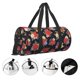 thumbnail image 3 of Balery Red Rose Flower Bolsa de Gimnasio para Mujeres y Hombres, Bolsa de Viaje Impermeable, Bolsa de Fin de Semana con Compartimento para Zapatos y Bolsillo Húmedo, 3 of 6