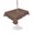 Brown, variant on Outdoor Table Cloth with Umbrella Hole and Zipper, Pure Brown Waterproof Rectangle Tablecloth 60"x84", Simple Solid Color Washable Table Cover for Outside Party Patio Picnic
