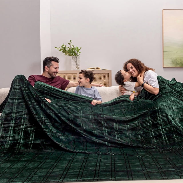 Manta COOVA King de gran tamaño (305 x 305 cm), suave, acogedora y cálida