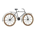 thumbnail image 6 of DecMode Brown Metal Bike Wall Decor with Wood Wheels, 6 of 8