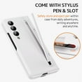 thumbnail image 2 of Compatible Samsung Galaxy Z Fold 3 Case with White S Pen & Pen Holder,Hinge Protection Case for Samsung Z Fold 3 Case with Stand,Samsung Fold 3 5g Case Screen Protector Z Fold 3 Phone Case White, 2 of 14
