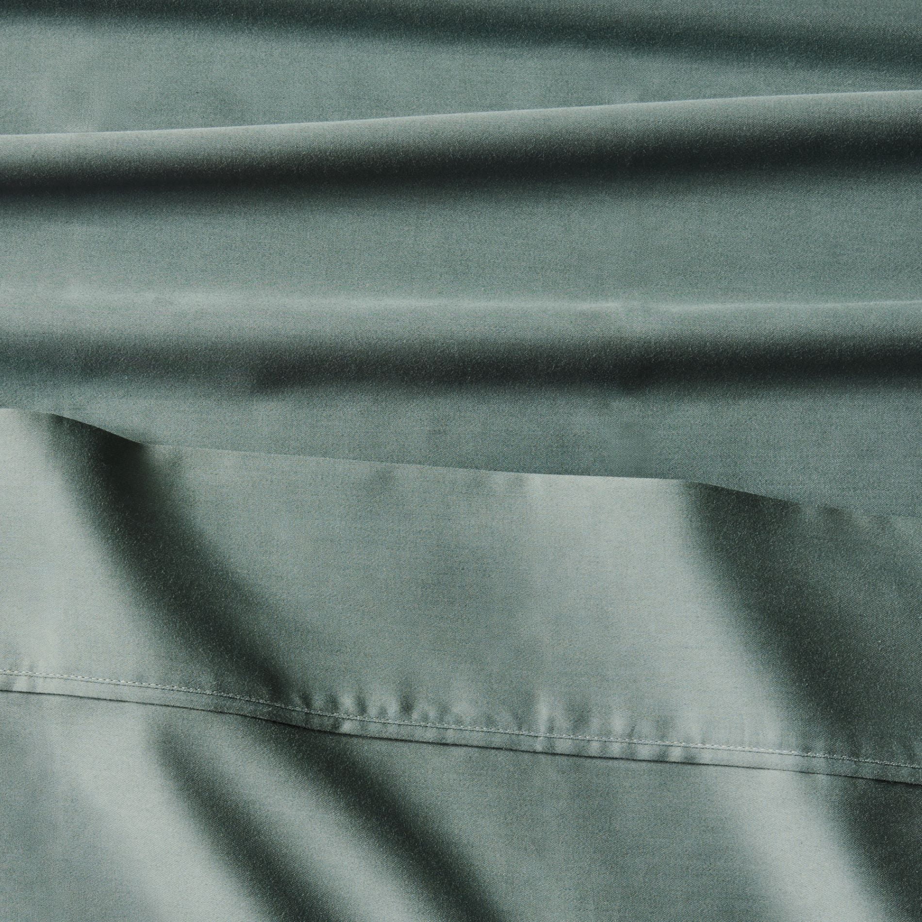 Better Homes & Gardens 3-Piece 300 Thread Count Green Ash Cotton Sateen Sheet Set, Twin XL
