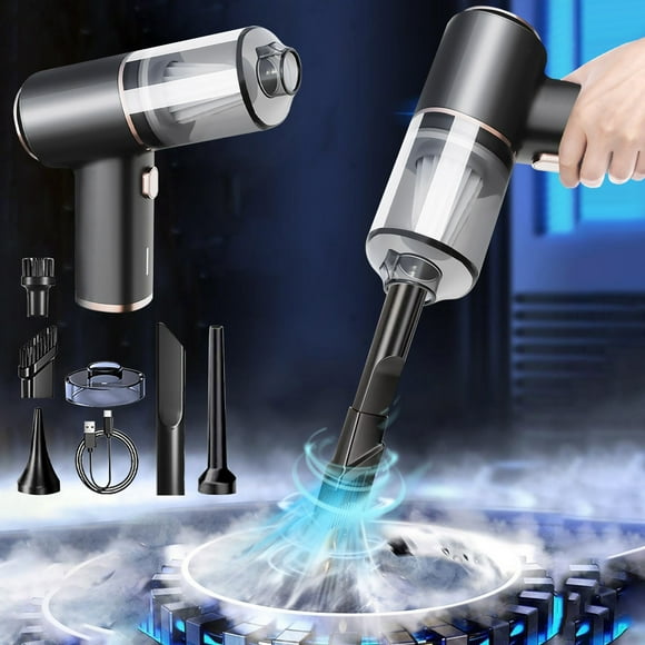 Car Vacuum Cleaner Wireless Handheld High Power Mini Portable Wet Dry Auto Interior Cleaner | Multifunctional Suction Blower | Compact Lightweight | Multiple Attachments | Easy Clean | 1 Pack