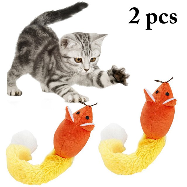 2PCS Rat Cat Toy Plush Protective Creative Cat Catnip Toy Kitten Mice Toy