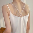 thumbnail image 4 of WCMZJ Womens Silk Satin Tank Tops Cowl Neck Camisole Spaghetti Strap Top Summer Basic Blouse White 3XL, 4 of 4