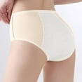 thumbnail image 2 of Women's Leakproof Briefs - Pure Crotch, Breathable, High Waist Menstrual Underwear, 2 of 4