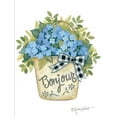 thumbnail image 2 of LaPoint, Annie 12x14 White Modern Wood Framed Museum Art Print Titled - Hydrangeas Bonjour, 2 of 4