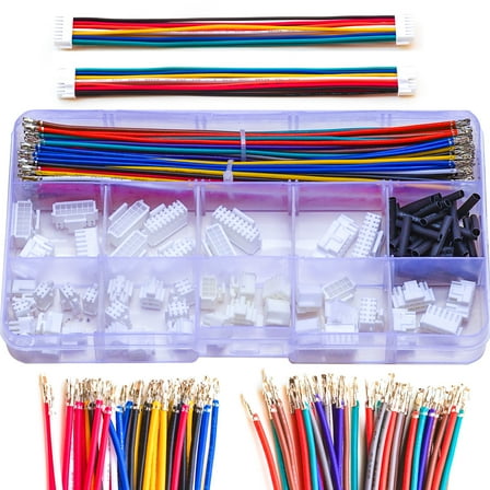 Keszoox JST PHB 2.0mm Cable Dual Row Locking Connector Kit 22AWG Premium Pre-Crimped Cables