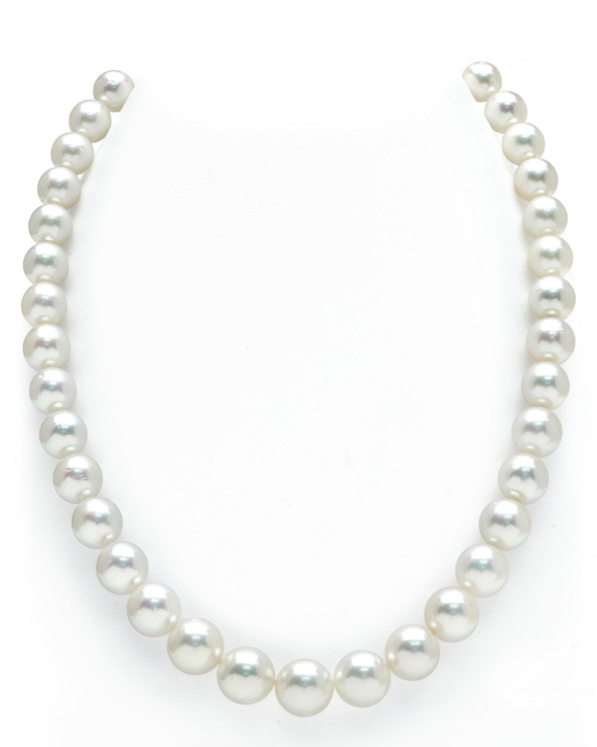 Details about   18 INCH Gorgeous White Grey AAA 8-9mm South Sea Pearl Necklace 14k Gold Clasp 