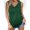 Green, variant on Idoravan Women's Plus Size Tops Clearance Womens Summer Loose V-Neck Slit Button Solid Sleeveless Tank Top T-Shirt