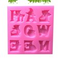 thumbnail image 2 of Halloween Witch Ghost Pumpkin Letters Cake Mold DIY Cake Fondant Baking Mold Pink, 2 of 8