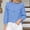 Navy, variant on Plaid Shirts for Women 3/4 Puff Sleeve Mock Neck Gingham Blouses Casual Summer Cute Ruffled Yoke Tops