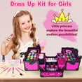 thumbnail image 4 of 59 Pcs Kids Makeup Kit for Girl, Washable Play Makeup Toys Set for Dress Up, Pretend Beauty Vanity Set with Cosmetic Case Birthday Toys for Girls 3 4 5 6 7 8 9 10 11 12 Years Old Kids Toddlers, 4 of 4