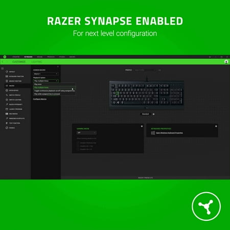 Razer Cynosa Lite Gaming Keyboard: Customizable Single Zone Chroma RGB