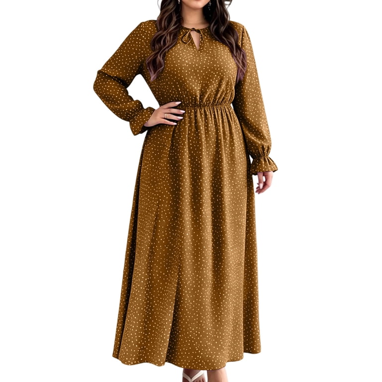 long sleeve peephole dress Long Sleeve Keyhole Cut Out Trim Detail Maxi Dress In Cream Texture | EGO CA