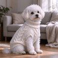 thumbnail image 2 of Dog Sweater for Small Medium Dogs, Warm Comfortable Winter Pet Clothes, Cute Knitted Sleeveless Puppy Sweater for Cats, Dog Apparel & Accessories Fall Winter by MPOISVA, 2 of 8