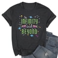 thumbnail image 3 of KimSoong Women Funny Letter Print Friends Tops Cute Vacation Holiday Short Sleeve Graphic Tees, Dark Gray, 3 of 5