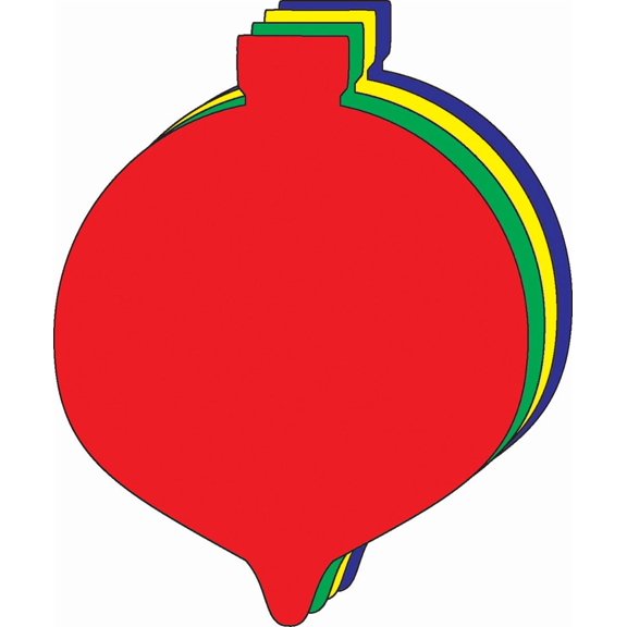 SHAPES ETC. Ornament Assorted Color Creative Cut-Outs- 3”