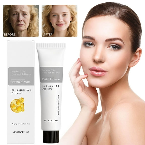 Retinol Moisturizing Cream for Lightening and Anti-Aging – Improves Skin Texture, Reduces Fine Lines, and Restores Elasticity, 20g for Daily Skincare