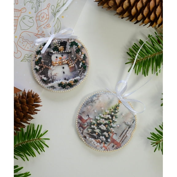 Bead Embroidery Kit Decoration - Winter guest ABT-031