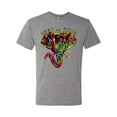 thumbnail image 2 of Wild Bobby, Keep It Wild Colorful Elephant Face Animal Lover Mens Premium Tri Blend T-Shirt, Premium Heather, Large, 2 of 3