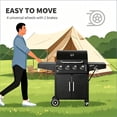 thumbnail image 5 of 52 Inch Black 4+1 Burner Propane Gas Grill, 5 of 10