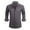 Dark Gray, variant on yillto Dress Shirts for Men Fashion Business Long Sleeve Button down Shirt Slim Fitting Solid Color Tops