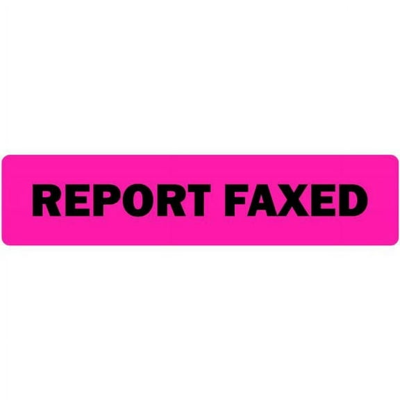 Report Faxed Medical Labels
