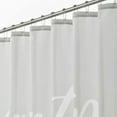 thumbnail image 6 of LONG Decorative Never Stop Dreaming Print - Easy Care Fabric Shower Curtain with Reinforced Buttonholes, for Bathroom Showers, Stalls, Bathtubs, Machine Washable - 72" x 84" - White/Light Gray, 6 of 6