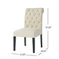 thumbnail image 6 of MAYEERTY KD TUFT Mid Century Modern Dining Chair( SET OF 2 ) for Vanity For Living Room, 6 of 8
