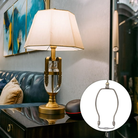 OUNONA 1Pc Lamp Horn Holder Lamp Bracket Useful Light Fittings (7 Inch, Bronze)