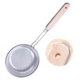 thumbnail image 6 of Kironypik 1pc Kitchen Stainless Soup Spoon Ladle Anti-Scald Skimmer Strainer Fry Food Mesh Portable Filter Home Kitchen Tool, 6 of 6