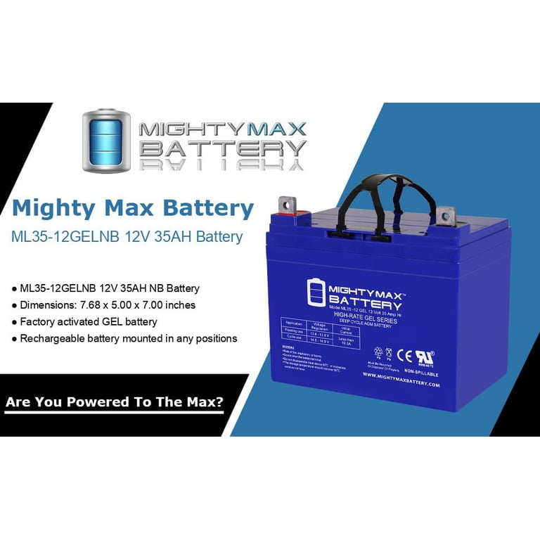 12V 35AH GEL NB Replacement Battery Compatible with C&D