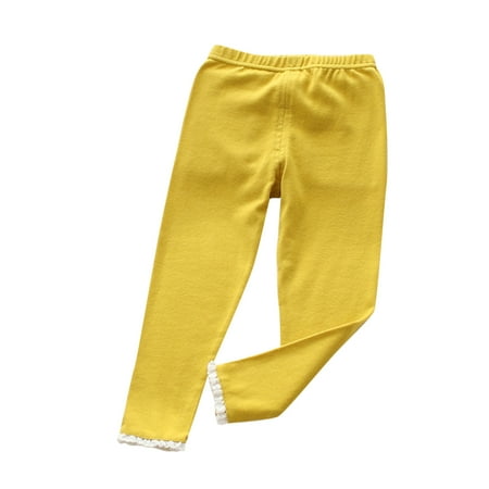 

AIMAOMI Toddler Children Kids Baby Girls Solid Ruffled Pants Leggings Trousers Clothes Outfits H