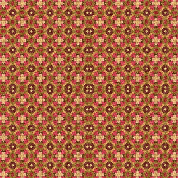 Ahgly Company Machine Washable Indoor Square Transitional Orange Area Rugs, 7' Square