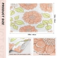 thumbnail image 4 of Peach Blossom Pattern Design Reversible Placemat Non Slip Coffee Mat 18x12 Inch for Dining, Kitchen, Coffee, 4 of 9