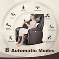 thumbnail image 5 of Costway Massage Chair Full Body SL Track Zero Gravity with  Pillow Reversible Footrest Heat Brown, 5 of 11