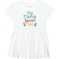 thumbnail image 3 of Inktastic Mema Loves Me Grandchild Girls Baby Dress, 3 of 5