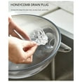 thumbnail image 3 of 1 Packs Multifunctional Fruit Vegetable Colander Strainer Bowl with Funnel - Kitchen Dish Washing Basin Basket Tray for Mixing Soaking Noodles Honeycomb Plug Drainer 29.5x23.6x10.7cm, 3 of 6