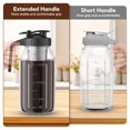 thumbnail image 4 of 2 Pack 64 oz Cold Brew Coffee Maker Jar - Thick Glass Cold Brew Maker with Handle, Stainless Steel Filter & Leak-Proof Lid, Cold, 4 of 8