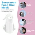 thumbnail image 3 of Summer sunscreen full face mask female outdoor ice silk veil thin hollow breathable face towel, 3 of 6