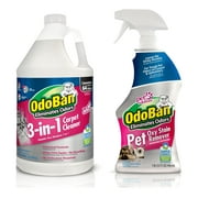 OdoBan Pet Oxy Stain Remover 32oz Spray Bottle and 3-n-1 Carpet Cleaner Gallon