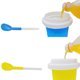 thumbnail image 3 of Maker Ice Cup Travel Portable Double Layer Silica Cup Pinch Cup Hot Summer Cooler Smoothie Silicon Cup Pinch into Ice Adulto para niños Slushy Ice Cup, Green Sincero Hogar, 3 of 7