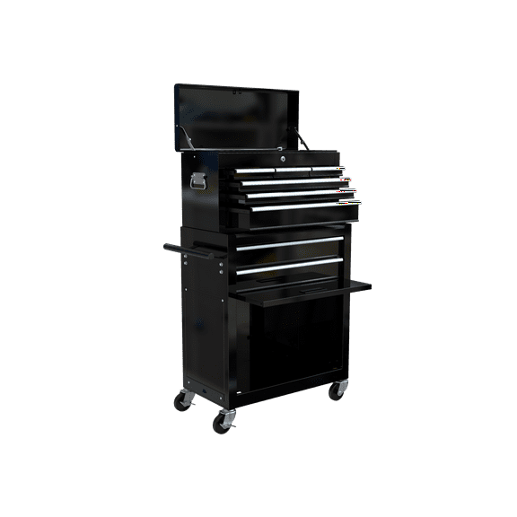 Rolling Tool Chest with Wheels and Drawers, 8-Drawer Tool Storage Cabinet