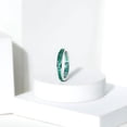 thumbnail image 3 of Rosec Jewels Princess Cut Emerald Eternity Ring, May Birthstone Ring (1.25 CT, AAA Quality), 925 Sterling Silver, US 4.00, 3 of 8