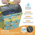 thumbnail image 2 of Banana Print Insulated Cooler Backpack - 20L High-Capacity Leakproof Soft Cooler Bag for Camping, Beach & Picnic with Long-Lasting Insulation & Multiple Pockets (Cute Tropical Fruit Design), 2 of 5