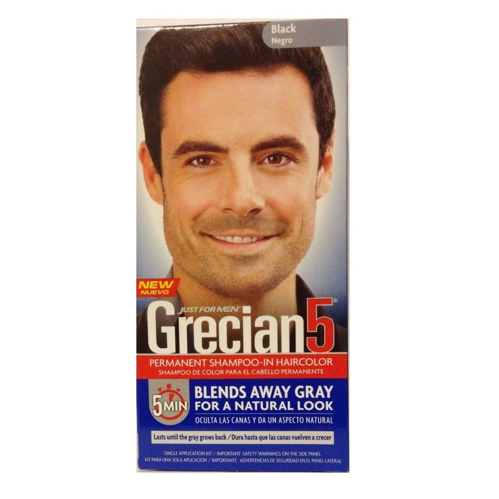 Just For Men Grecian 5 Permanent ShampooIn Haircolor, Black + Beyond