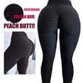 thumbnail image 3 of JGS1996 High Waist Butt Lifting Leggings for Women Tummy Control Workout Ruched Butt Lifting Stretchy Yoga Pants Textured Booty Tights, 3 of 6